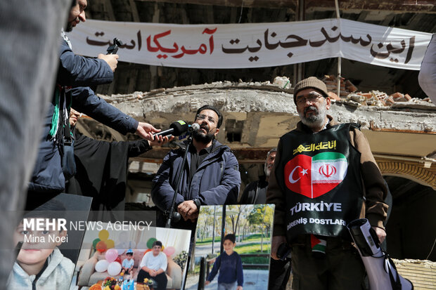 بازدید فعالین رسانه‌ای ترکیه از آثار تجاوزات آمریکایی- صهیونی در تبریز