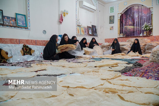 پخت نان سنتی در کوار