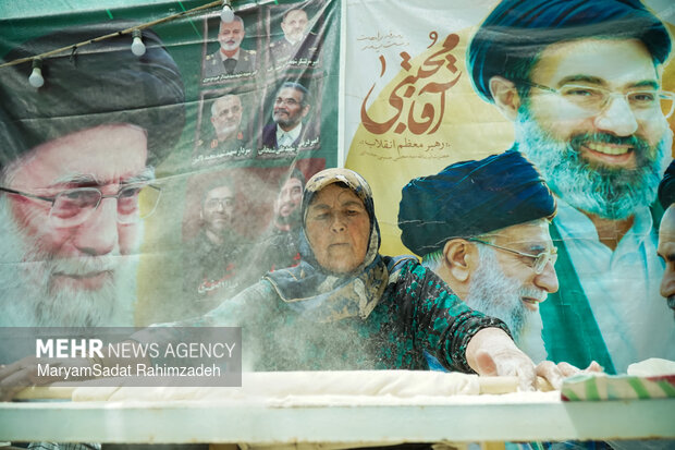 پخت نان سنتی در کوار