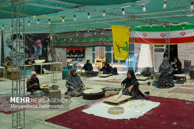 پخت نان سنتی در کوار