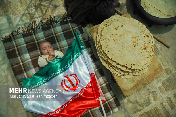 پخت نان سنتی در کوار