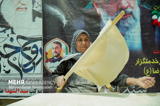 پخت نان سنتی در کوار