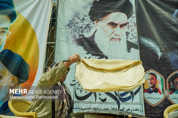 پخت نان سنتی در کوار