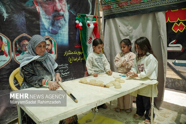 پخت نان سنتی در کوار