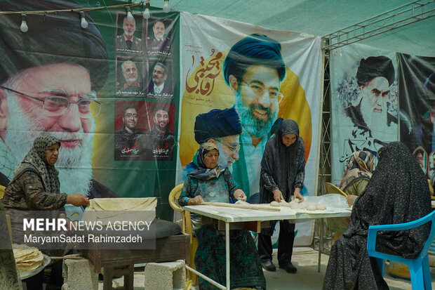 پخت نان سنتی در کوار