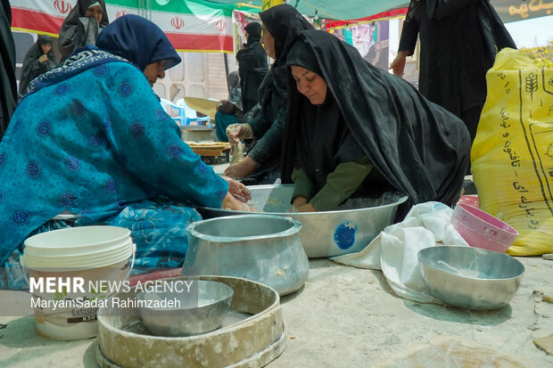 پخت نان سنتی در کوار