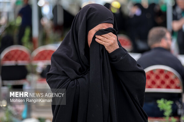 مراسم چهلمین روز شهادت شهدای جنگ رمضان 15