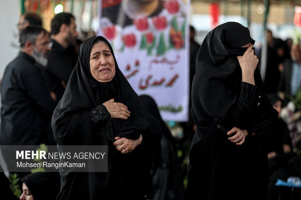 مراسم چهلمین روز شهادت شهدای جنگ رمضان 26