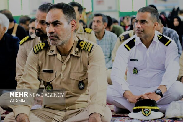 مراسم اربعین شهدای ناوشکن‌های دنا و جماران در بندرعباس