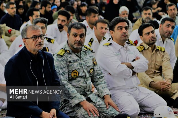 مراسم اربعین شهدای ناوشکن‌های دنا و جماران در بندرعباس
