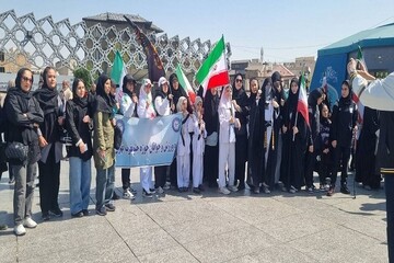 حضور جامعه ورزش بانوان در رزمایش بزرگ «دختران جان‌فدای ایران»
