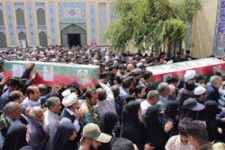 تشییع پیکر شهدای حادثه تروریستی سراوان در زابل