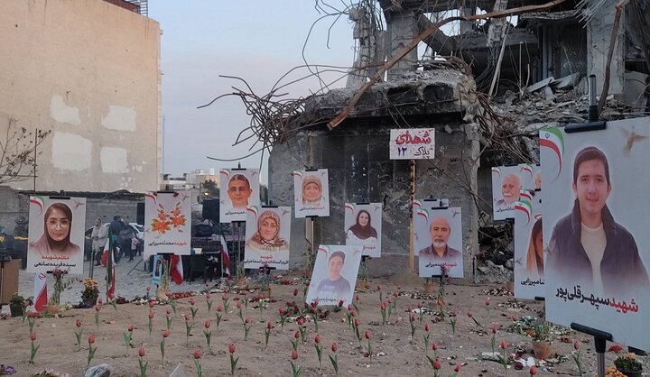 شبی که آوار، پرچم‌ها، عکس‌ها و خاطره‌ها دوباره جان گرفته بودند