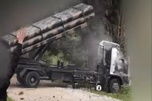 VIDEO: Hezbollah fighters fire from missile-hit vehicle