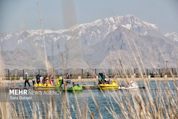 معجزه بهار در بستر پرآب سراب اساطیری نیلوفر کرمانشاه
