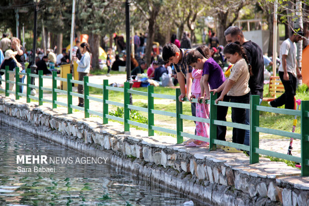 معجزه بهار در بستر پرآب سراب اساطیری نیلوفر کرمانشاه