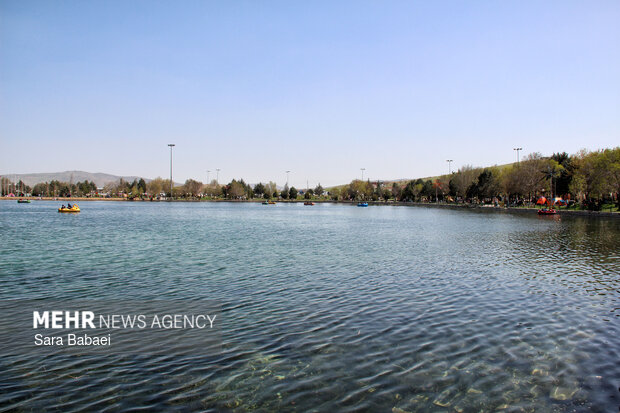 معجزه بهار در بستر پرآب سراب اساطیری نیلوفر کرمانشاه