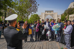 استقبال از ملوانان ناو شکن دنا در شیراز