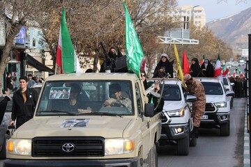 رزمایش دختران فاطمی جان فدای ایران در خلخال