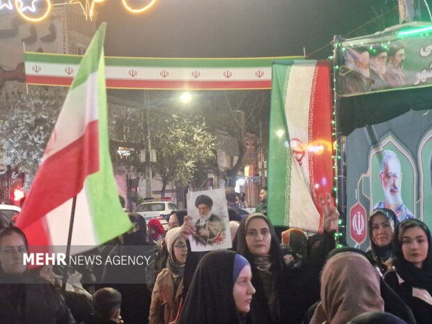 تجمع پرشور مردم مشگین شهر