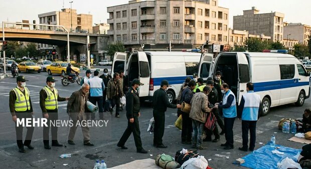 جمع‌آوری ۲۰ معتاد متجاهر از سطح شهر نوشهر