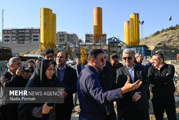 بازدید نیکزاد و اعضای کمیسیون عمران از پل B1 کرج