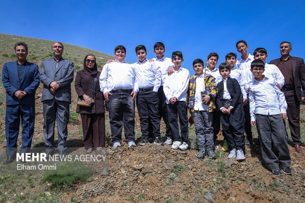 پویش «درختکاری سرو ایران» در سنندج