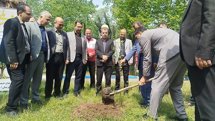 غرس ۸۷ اصله نهال به یاد رهبر شهید در آستانه‌اشرفیه