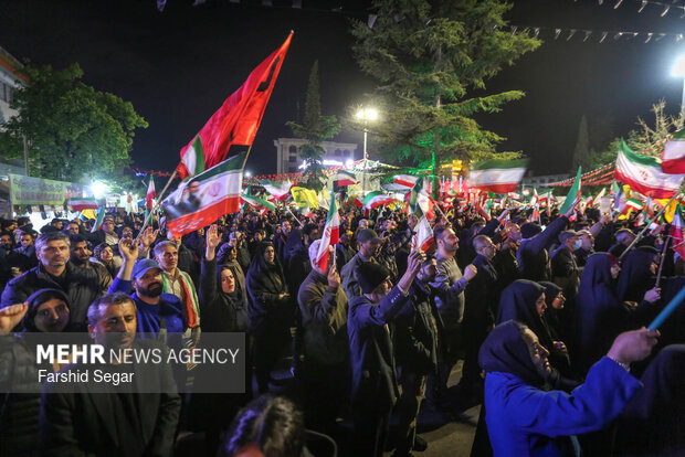 میدان‌داری مردم ساری به عشق ایران