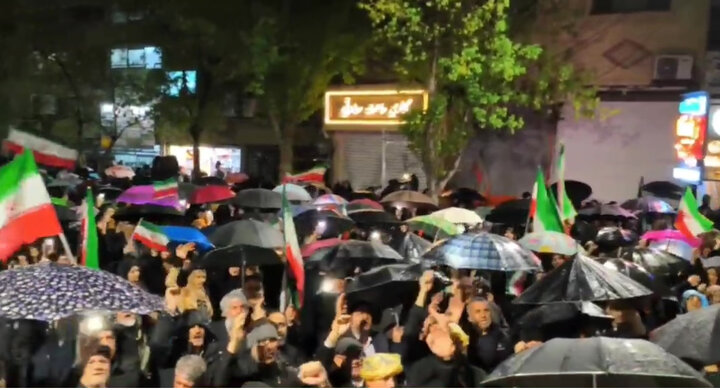 طنین نوای «حیدر حیدر» در تجمع شبانه میاندوآب