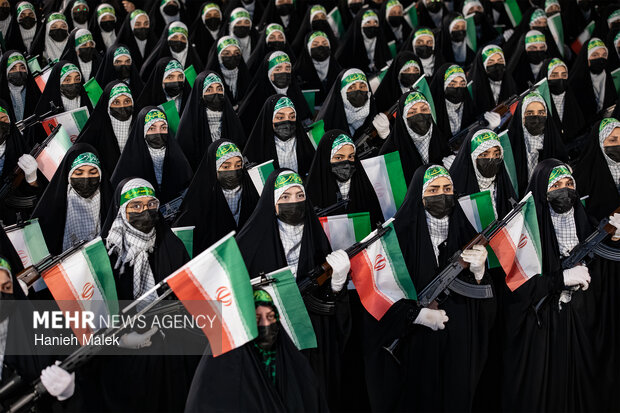 رزمایش دختران جان فدا در گرگان