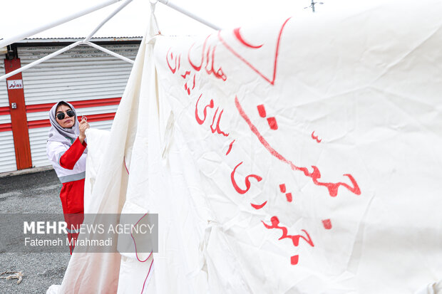 رزمایش امدادگران هلال احمر