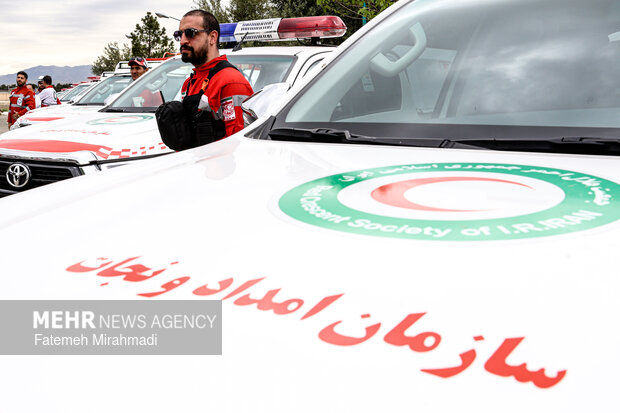 رزمایش امدادگران هلال احمر