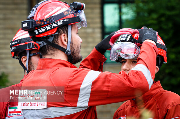 رزمایش امدادگران هلال احمر