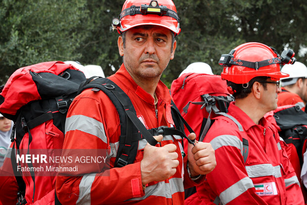 رزمایش امدادگران هلال احمر