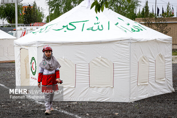 رزمایش امدادگران هلال احمر