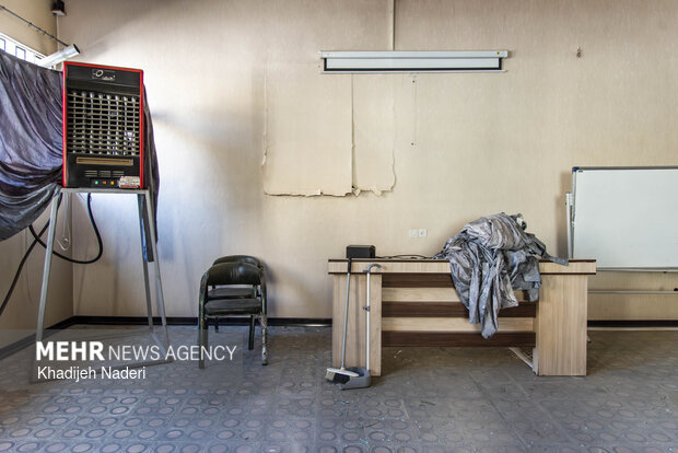 آثار تجاوز آمریکایی-صهیونیستی در مدرسه بهشت آئین اصفهان