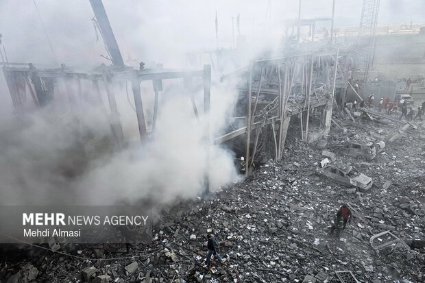 پایان یک گنجینه؛ کتابخانه سیدالشهدا در زیر آتش و آوار