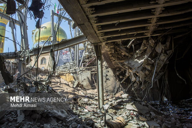 پایان یک گنجینه؛ کتابخانه سیدالشهدا در زیر آتش و آوار