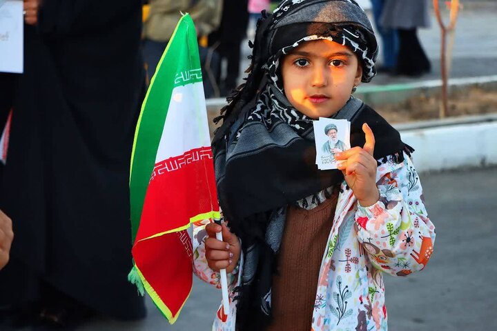 پیام حضور دختران جان فدای سرزمین آفتاب در روز دختر