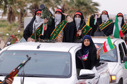رژه خودرویی بانوان جان فدای بوشهر