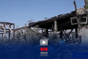 تصاویری از حجم خرابی مجموعه‌های ورزشی پایتخت در پی تجاوز وحشیانه دشمن