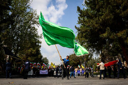 مراسم بزرگداشت رهبر شهید در دانشگاه علوم پزشکی ایران