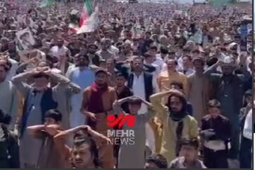 مراسم چهلم رهبر شهید امام خامنه‌ای در پاراچنار پاکستان+ فیلم