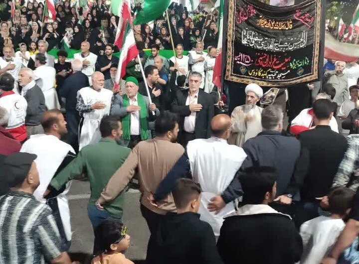 آیین عزاداری کمر به کمر و حسن حسین جیلانی‌های مقیم گنبدکاووس