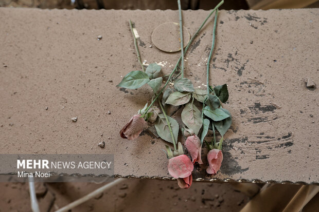 آثار تجاوزات هوایی آمریکایی - صهیونی در دبستان بعثت تبریز