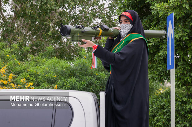 رژه خودرویی بانوان جان فدا بوشهر