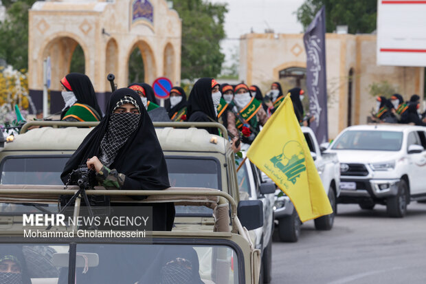 رژه خودرویی بانوان جان فدا بوشهر