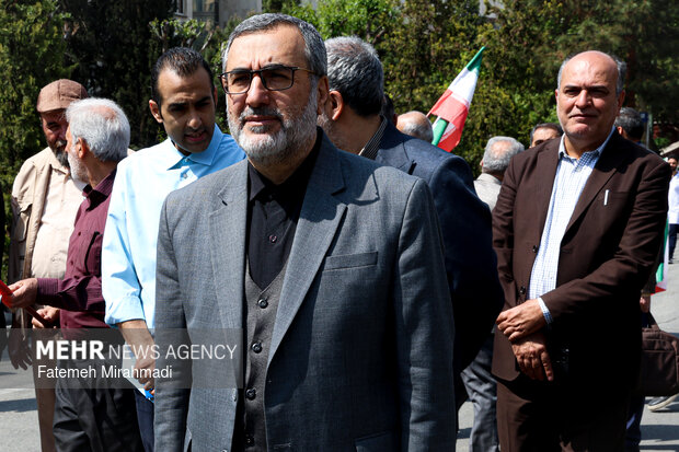 مراسم بزرگداشت رهبر شهید در دانشگاه علوم پزشکی ایران