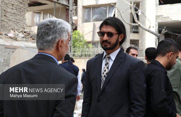 بازدید سفرای کشورهای خارجی از جنایات آمریکایی - صهیونیستی در تهران